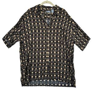 CORSINI Mens XL Rayon Hawaiian SS‎ Button Up Shirt Camp Resort Travel